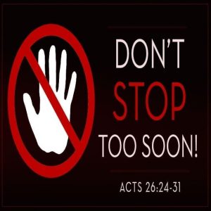 Don’t Stop Too Soon! - 11:00am (DVD)